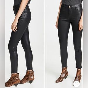 Frame Le High Skinny Coated Jeans
